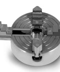 Top Tier Heavy Duty Four Jaw Mini Lathe Chuck Kit Featuring Rock Solid Zinc Alloy Construction With Sick Grip Self Centering Design.