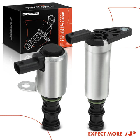 Two Piece Intake And Exhaust Variable Valve Timing Solenoid Kit For Jeep Grand Cherokee Wrangler Gladiator Durango Chrysler Pacifica Voyager Ram 1500 Grand Caravan, includes two solenoids and packaging