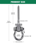 Bulletproof Heavy Duty Swing Hangers 4 Pack Built Like A Tank Includes Premium 304 Stainless Steel Bolt Hooks dimensions and sizes