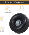 Heavy Duty Rubber Anti Vibration Foot Pads 1 Inch High 2.5 Inch Diameter 4 Pack featuring sturdy construction and shock absorption
