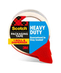Heavy Duty Shipping Packing Tape With Dispenser Clear 1.88 Inch Wide By 38.2 Yard Roll Industrial Strength Adhesive