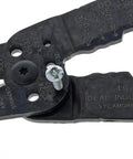Close-up of 7 In 1 Wire Stripper And Cable Cutting Tool For Stranded Solid NM And UF Wire Pro Grade Electrician Hand Tool