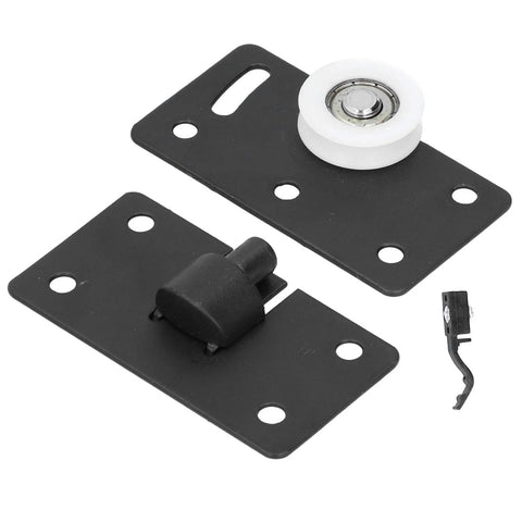 Sliding Door Wheel With Gasket For Wardrobe Cabinet Closet Furniture Grooved Track Wheel Concave Wheel Sliding Pulley Durable CRS Material Silent Rolling High Bearing Capacity Long Service Life components on white background