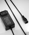 29V 2A Power Supply Cord For Recliners And Lift Chairs with No Fuss ACDC Switching Adapter, black adapter and cord on white