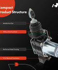 Compact door lock actuator showing components including rod slot, metal housing, without dirt-proof boot for Chevy Suburban Blazer.