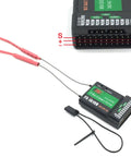 FS-iA10B receiver with upgrade cables shown, part of 10 Channel 2.4GHz RC Transmitter With FS-iA10B Receiver And Upgrade Cable For Helicopter Plane Quadcopter Glider Mode 2
