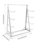 Heavy Duty Four Tier Horizontal Lumber Storage Rack For Garage Built Like A Tank Holds Wood Boards Firmly Up To 440 Pounds Rust Resistant Silver Garage Boss dimensions and structure