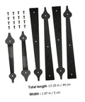 heavy duty garage door hinges set with screws for durable installation