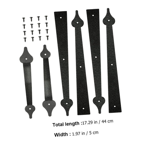 heavy duty garage door hinges set with screws for durable installation
