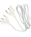 Fencing Hand Cord For Epee And Foil Training And Competition, lightweight flexible wire, stainless steel plugs, clear plastic build