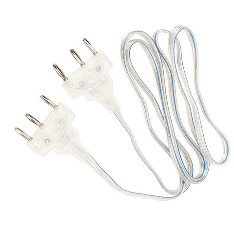 Fencing Hand Cord For Epee And Foil Training And Competition, lightweight flexible wire, stainless steel plugs, clear plastic build