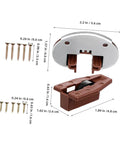 Drawer Glide Kit With Plastic Rollers For Bottom Mount Slides, Replacement Track Guide dimensions and screws