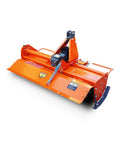 37 Inch 3 Point Rotary Tiller Attachment For Category 1 Tractors PTO Driven Cultivator With 540 RPM Gearbox in orange