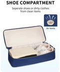Open compartment of Spirit Airlines Underseat Personal Item Bag 18x14x8 With Wet Pocket And Shoe Compartment showing air vents