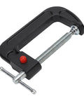 Heavy Duty 4 Inch C Clamp Made From High Carbon Steel With Sliding T Handle for secure clamping in woodworking and auto repairs.