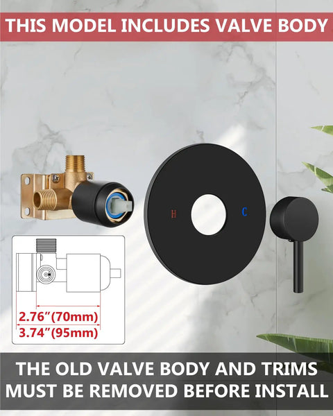 Matte Black Shower Faucet Set With Rough In Valve And Shower Head Crafted From Sus304 Stainless Steel And Solid Brass For Rust Resistant Daily Showers Built Like A Tank Straight Up Game Changer For Your New Bath