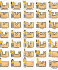 Knockout 70 Piece Router Bit And Chisel Set With Tongue Groove Milling Cutters showing various router bit types and sizes for woodworking.