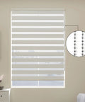 120 Inch Beaded Ball Pull Chain Extension for Roller Shades, stainless steel bead chain extender installed on blinds.