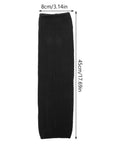 High Density Cut Resistant Arm Sleeves Two Pack Legit Tough As Nails Forearm Guards shown in black, measuring 8cm by 45cm.