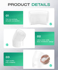 Detailed product features of Four Pack 1-1/2 Inch 45 Degree PVC Elbow Fittings Furniture Grade SCH40 PVC Connectors in white.