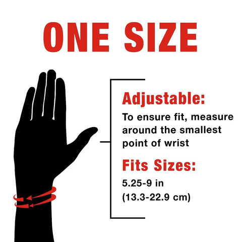 Night Wrist Sleep Support With Adjustable Fit For All Night Comfy, Eases Carpal Tunnel Symptoms, size guide for wrist brace.