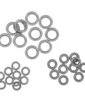 Beefed Up RC Vehicle Bearing Kit 30 Pcs Fits WLtoys One Fourteen 144001 Upgrade Kit With Precision Metal Bearings For Sturdier Wheels And Smoother Rides In RC Cars, silver metal bearings