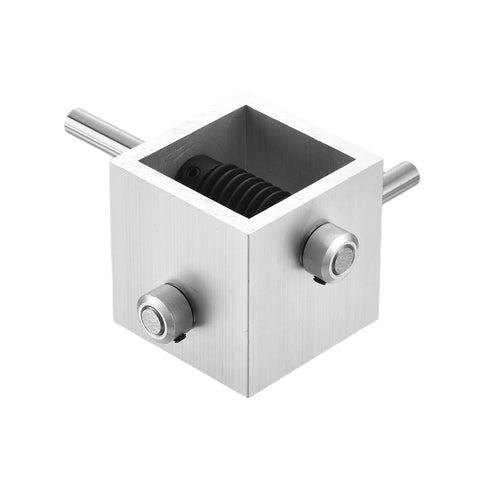 90 Degree Right Angle Worm Gearbox 1 To 20 Reduction Gearbox 1 Module 20 Teeth For Precise Motion And Smooth DIY Control With Aluminum Frame And 8mm Shaft 100x100x50mm