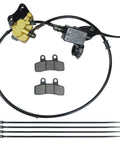 Beefed Up Front Hydraulic Disc Brake Master Cylinder Caliper Assembly With Pads for 50cc to 125cc Dirt Pit Bikes and ATVs
