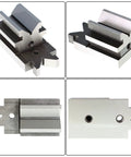 All-Angle V-Block With Clamp Beefy Hardened Steel Machinist Tool For Drilling Milling Grinding Adjustable Side Screw To Prevent Tilting 3-1/2 Inch Long 1-7/8 Inch Wide, four views