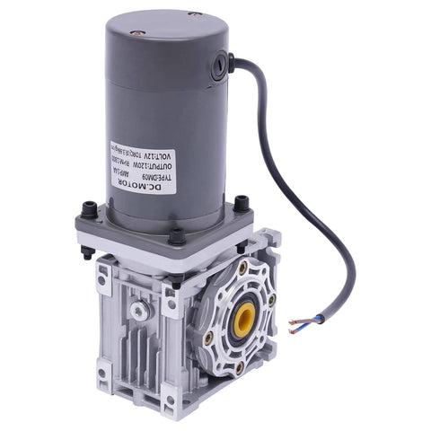 12V Variable Speed Worm Gear Reducer Motor RV40 120W 50K High Torque Adjustable Reversible Self Locking worm geared motor
