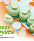 Five Size Circle Punch Set For Paper Crafts And Card Making Including Three Eighths Inch, Five Eighths Inch, One Inch, One And A Half Inch, And Two Inch Circle Punches
