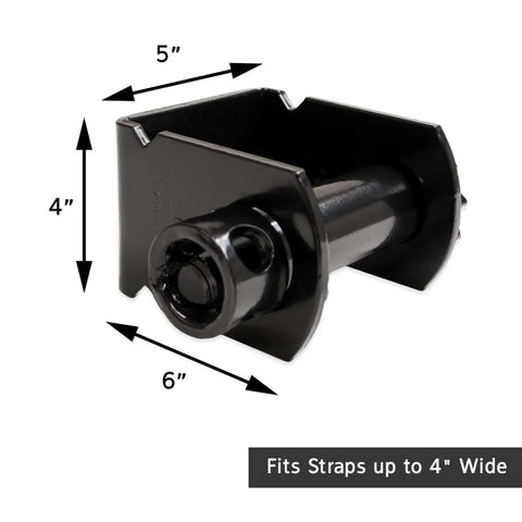 Four Pack Sliding Winch Kit For Flatbed Trailer Heavy Duty Standard Tie Down Winch with dimensions, powder coated steel