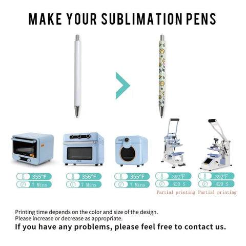 Professional Grade Sublimation Pens Bulk Pack Ready For Heat Press Including Shrink Wrap Films bright white coating image showing heat press process.