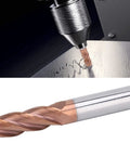 Hard Hitting Tungsten Steel 3 Flute End Mill With 16mm Shank And 16mm Cutting Diameter 100mm Total Length For CNC Machines