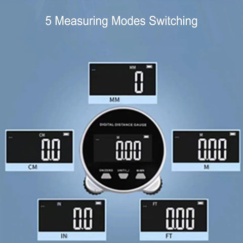 Slick Digital Tape Measure And Electronic Rolling Ruler Featuring Bright Lcd Screen Hella Precise Long Distance Tracking Tool Usb Rechargeable For Floor Plans And Curves