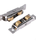 Heavy Duty Stainless Steel Double Wheel Sliding Roller For Door And Window Bottom Track Built Tough Gliding Pulley Replacement Hardware No Sweat Setup C 77 Type with brass wheels