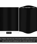 Diagram showing the Shrink Bands 50x60mm Black Pack Of 200 Tamper Evident Seal dimensions and max diameter.