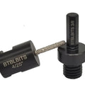 Diamond Mortar Raking Bit For Tuck Pointing And Masonry Cleanout, 4mm Diameter, 1 Inch Working Length, Five Eighths Eleven Thread, Three Eighths Inch Hex Shank, Diamond Grit 40 To 50, Built For Granite Marble Brick And Stone Removal
