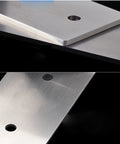 Detailed view of Heavy Duty Stainless Steel Shelf Brackets, showing pre-drilled holes for mounting.
