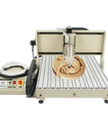 USB 4 Axis CNC Router Engraver Kit 6090 with Water Cooled VFD Spindle 2.2KW on heavy-duty aluminum frame