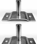 Pivot Pin Kit For Four Spring Dump Truck Tarp Systems Heavy Duty Steel Pivot Pin With Mounting Plate, 2 Pack, front view