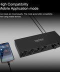 Pro Grade USB Audio Interface With 4 In 4 Out And Dual Headphone Outputs, 24 Bit 192 Kilohertz, Dual USB C Ports