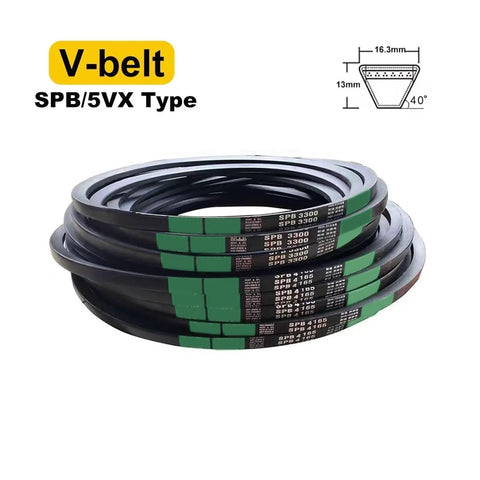 Rugged Rubber Drive Belt For Narrow Conveyor Systems 2100 To 2730mm Outer Circumference 2360mm Length Built For Auto Industrial And Farm Equipment Transport Belts Heavy Duty Performance For Industrial Lines And Auto Shops, SPB/5VX V-belt coils