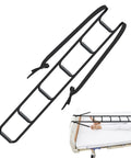 Adjustable Bedside Sit Up Aid With Rail Assist And Straps Senior Bed Safety Ladder in use on bed, demonstrating stable assistance.