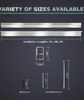 Two-Foot Aluminum Floating Shelf Brackets Built To Haul 300 Pounds Heavy Duty Wall Mount System With Hidden Support Sleek Bracket Design