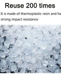 Close-up of thermoplastic resin beads for Two Piece Concrete Molds For Walkways Diy Square Paver Stamps Flagstone Casting Reusable Garden Path Stone Patio Pavers 15.7 By 15.7 By 1.4 Inches For Diy Folks.