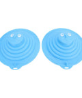 SUNGOOYUE Silicone Tub Stopper in blue, featuring a playful design, durable silicone material, perfect for sink use.