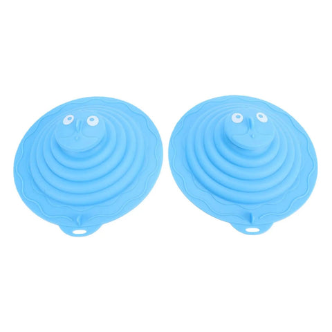 SUNGOOYUE Silicone Tub Stopper in blue, featuring a playful design, durable silicone material, perfect for sink use.