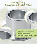 Premium Heavy Duty Steering Pivot Bushing 2 Pack For John Deere X700 X900 Riding Mower, heavy-duty powdered-metal alloy design.
