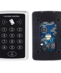 Door Access Control System With Standalone Keypad And 5 Key Fobs For Home Security And Easy Entry showing keypad and internal circuit.